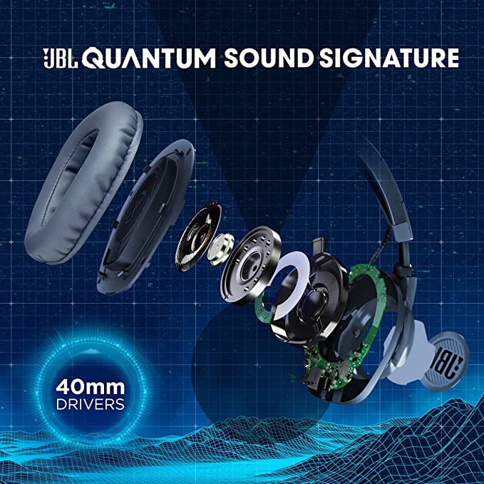 JBL Quantum 100 By Harman (Wired Gaming Headphone)